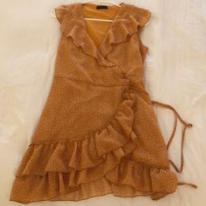 Cotton On Yellow Wrap Dress